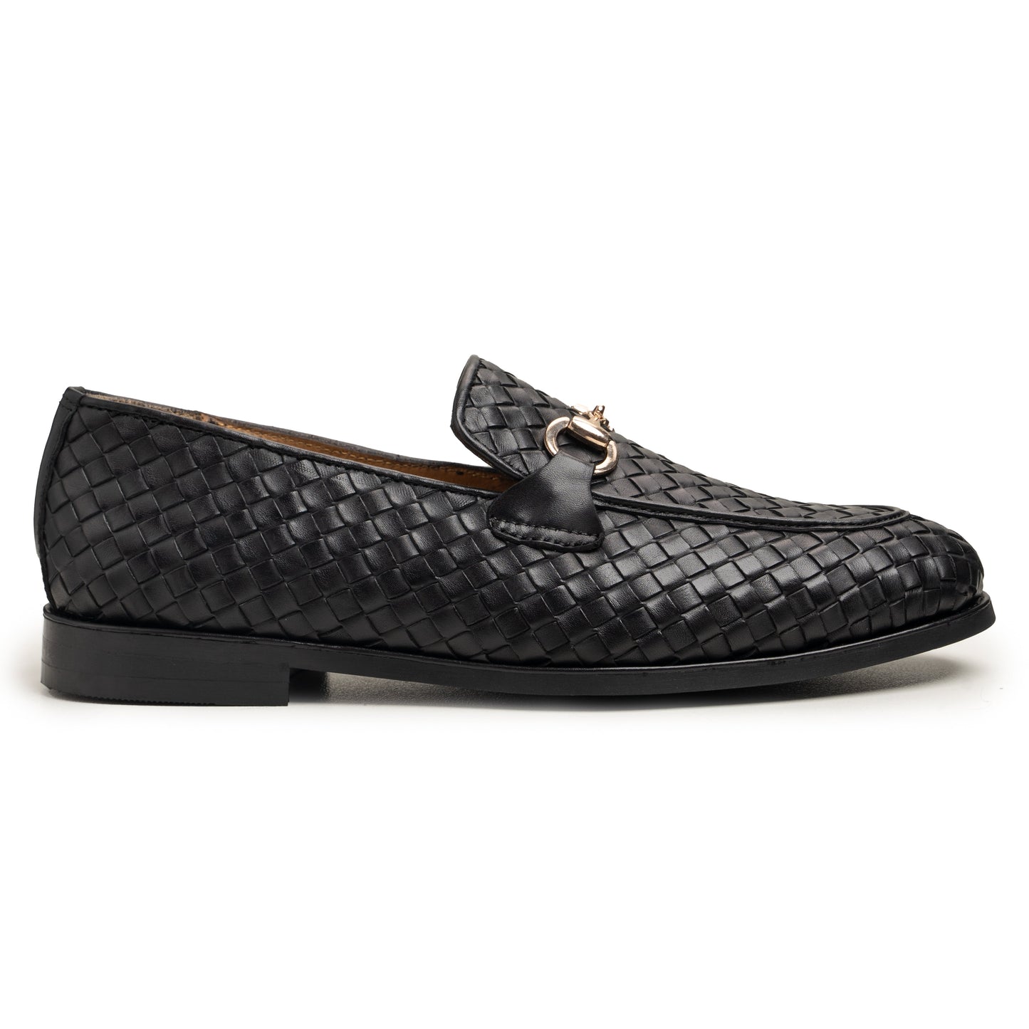 Black Woven Loafers - Rico