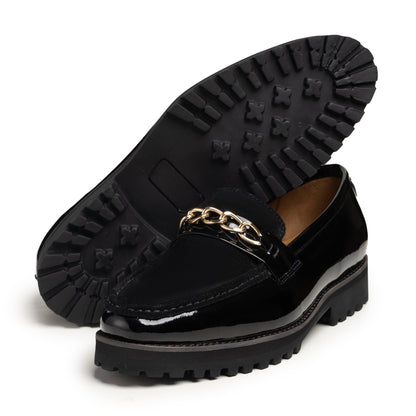 Black Patent Loafers - Antonio