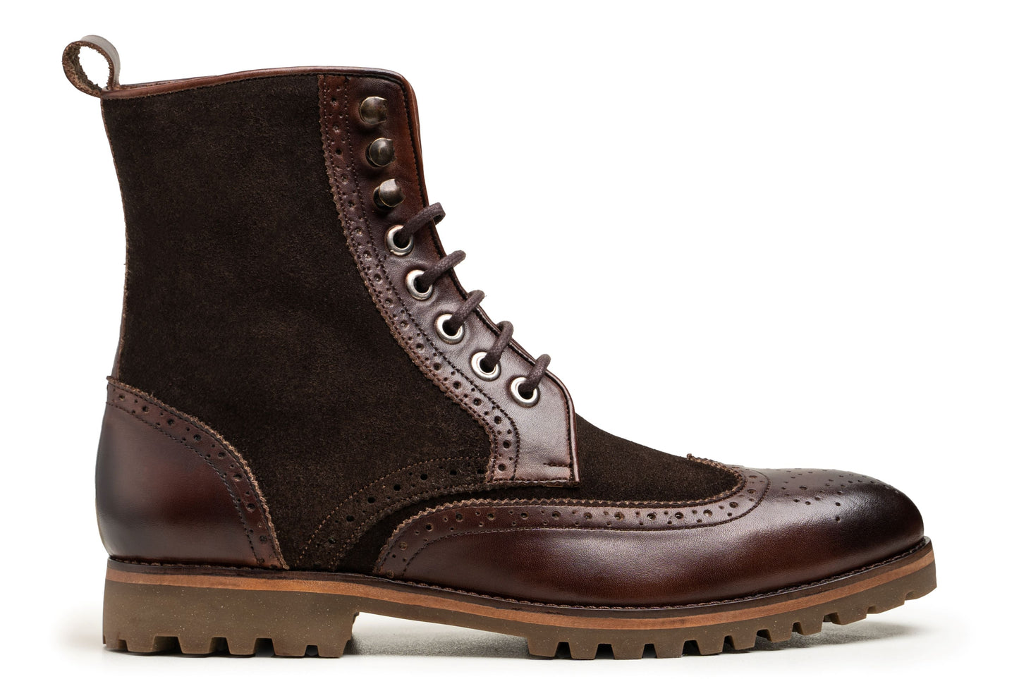 High Ankle Wingtip Boots - Matteo