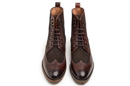 High Ankle Wingtip Boots - Matteo