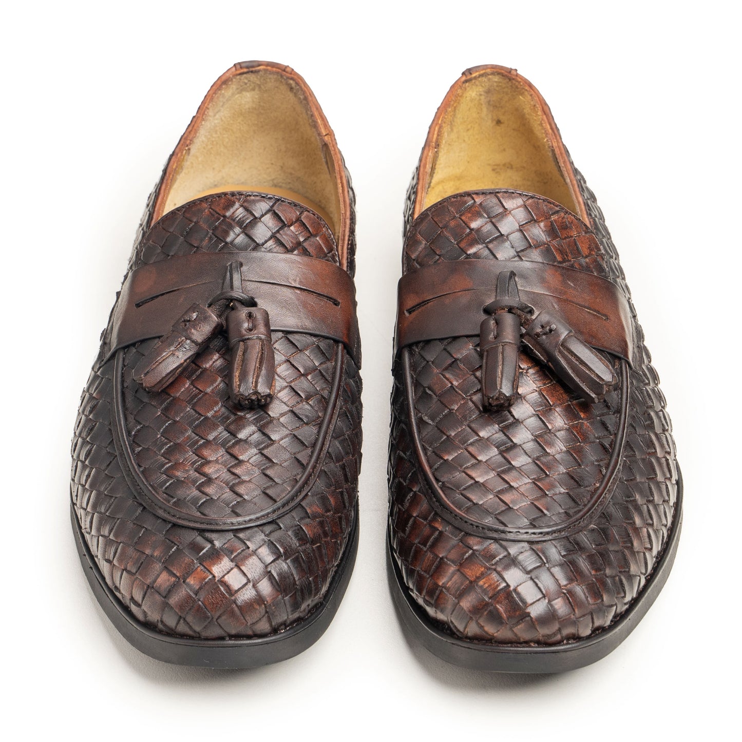 Brown Woven Loafers - Rico